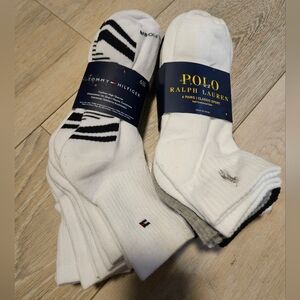 NWT Men's Sport Cushioned Socks Tommy Hilfiger Ralph Lauren (12 Pairs)